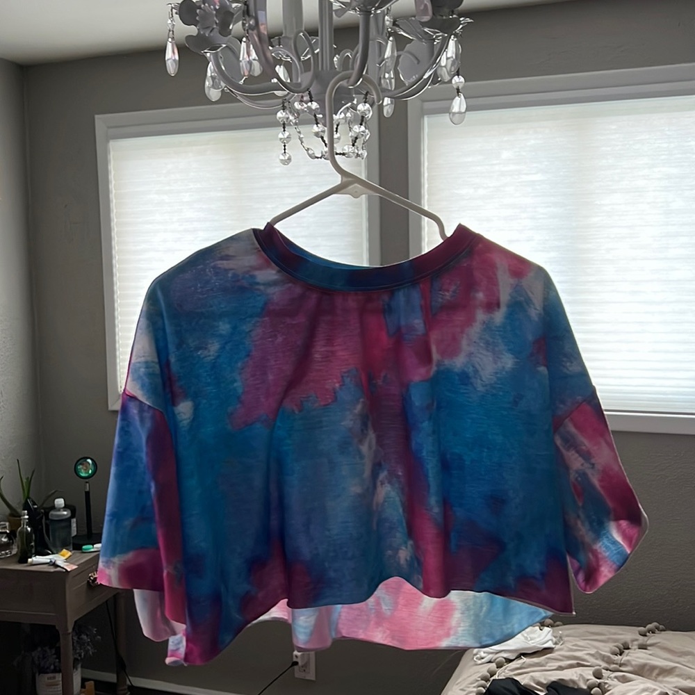Tie dye cropped top